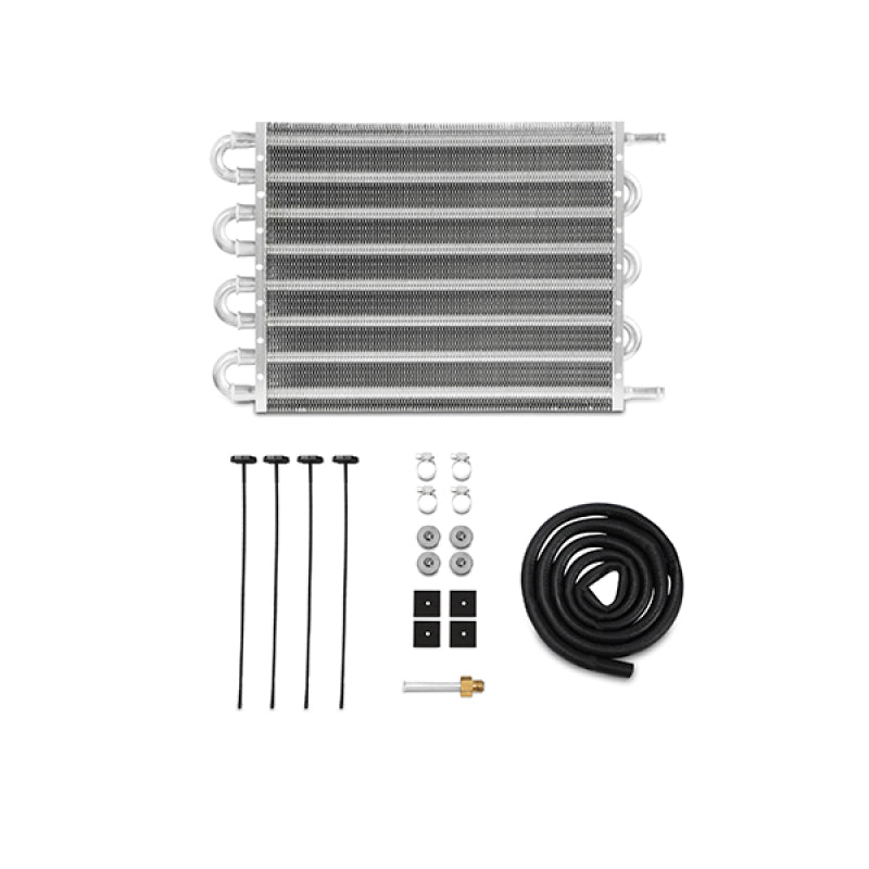 Mishimoto Universal Transmission Fluid Cooler - 12in x 10in x 0.75in Tube-and-Fin Design for Automotive Fluid Cooling