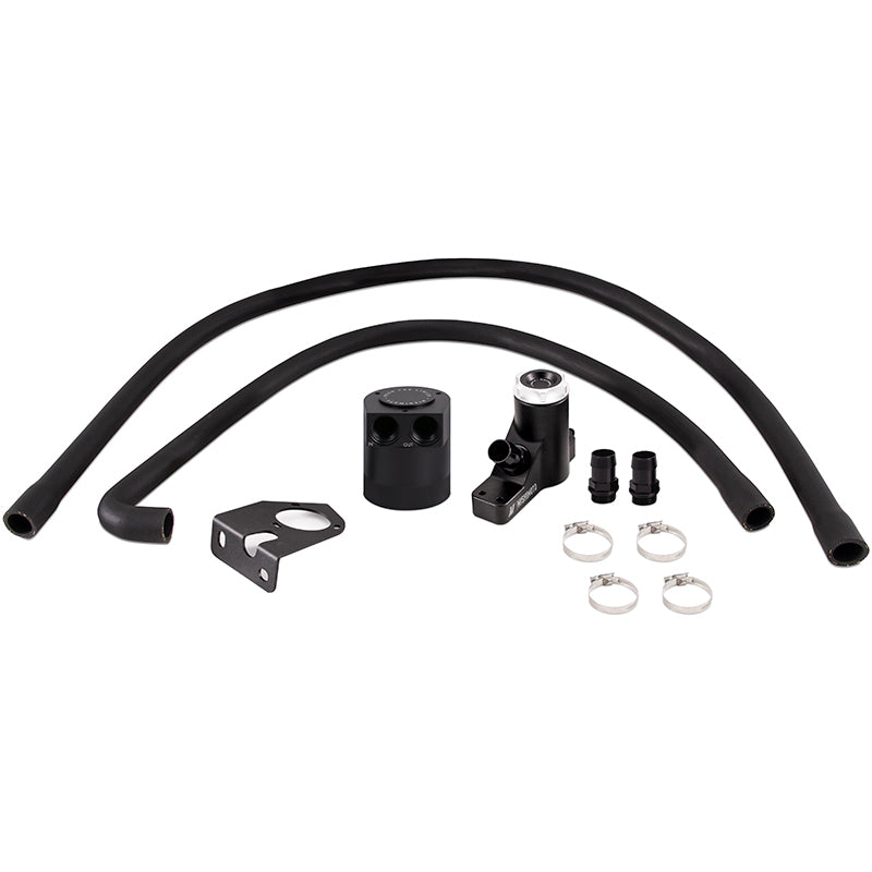 Mishimoto 2008-2010 Ford F-250 Powerstroke Baffled Oil Catch Can Kit - High-Flow Engine Ventilation System