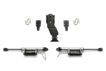 Fabtech FTS22314 Dual Steering Stabilizer System for Ford F450/F550 4WD with 2.25-inch Reservoir Shocks