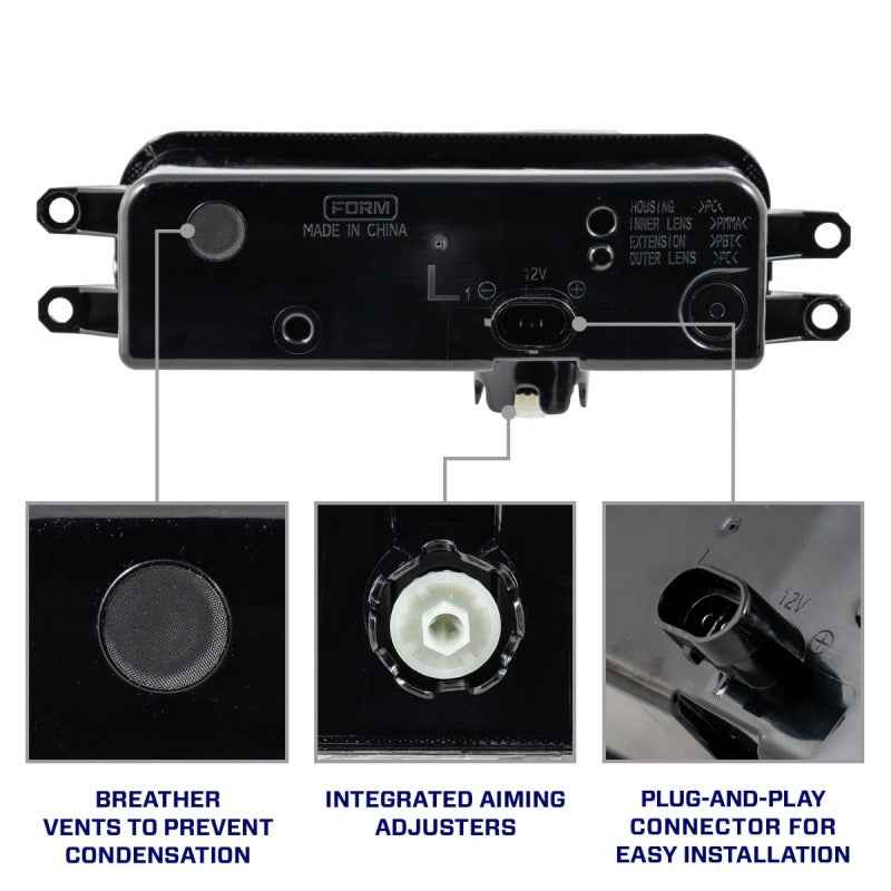 Form Lighting Type T3 Tacoma/Tundra/4Runner/Sequoia LED Fog Lights White (Pair)