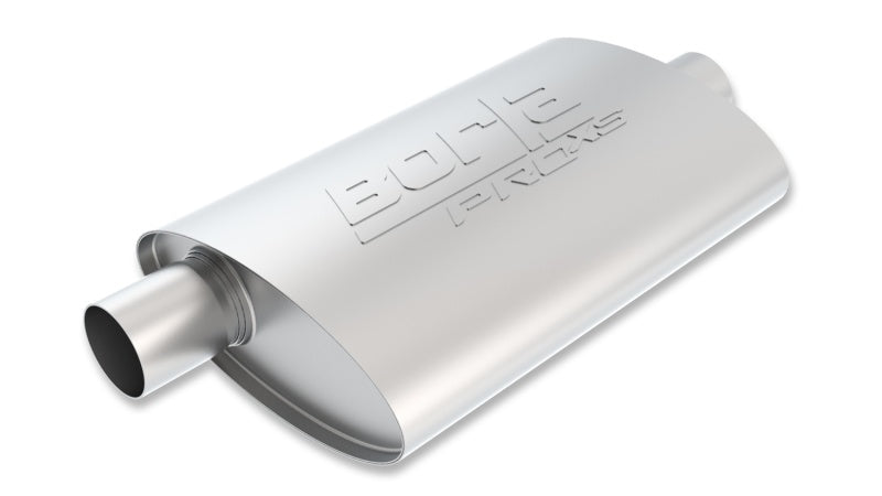 Borla ProXS Universal Muffler 2.25-inch Inlet/Outlet Oval Center/Offset 14x4x9.5 inches