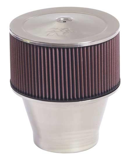 K&N Engineering Custom Velocity Stack Assembly - Red, 11 Inch Size