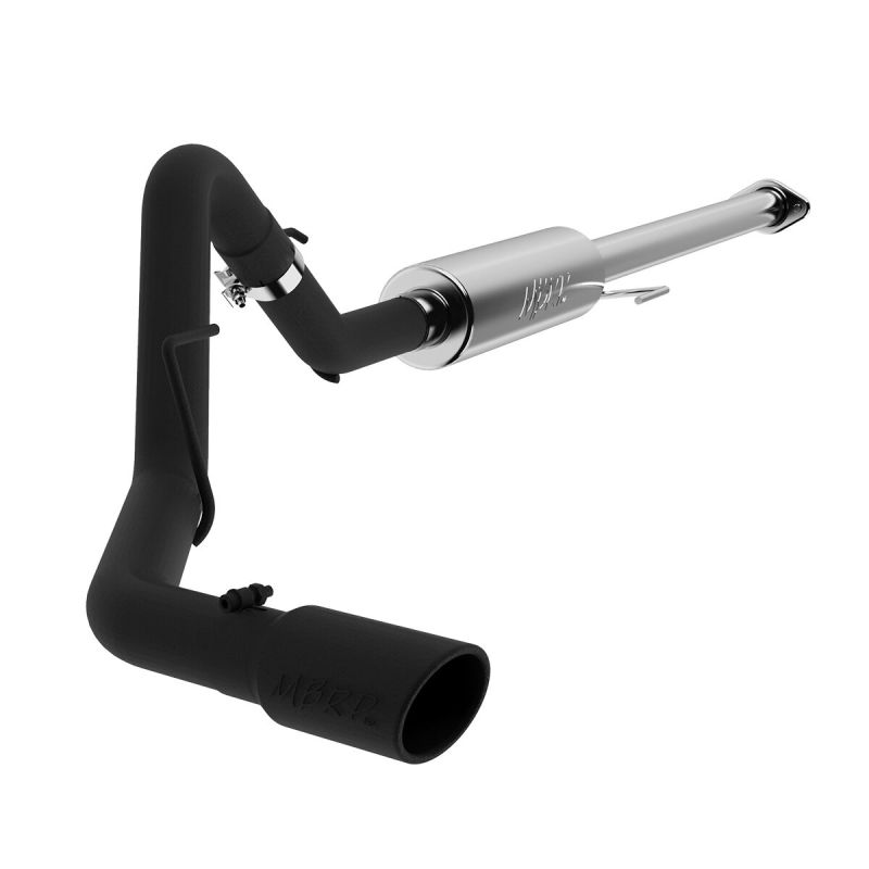 MBRP Armor BLK Series 3-Inch Cat Back Exhaust System for 2015-2016 Ford F-150 with 2.7L/3.5L EcoBoost engines