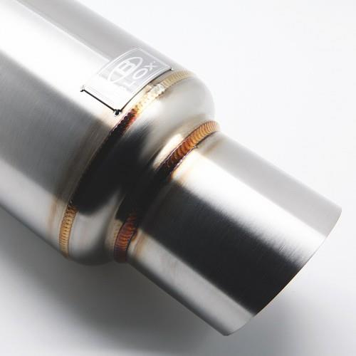BLOX Racing 2.5-Inch Mini Race Muffler – High-Performance Automotive Exhaust System