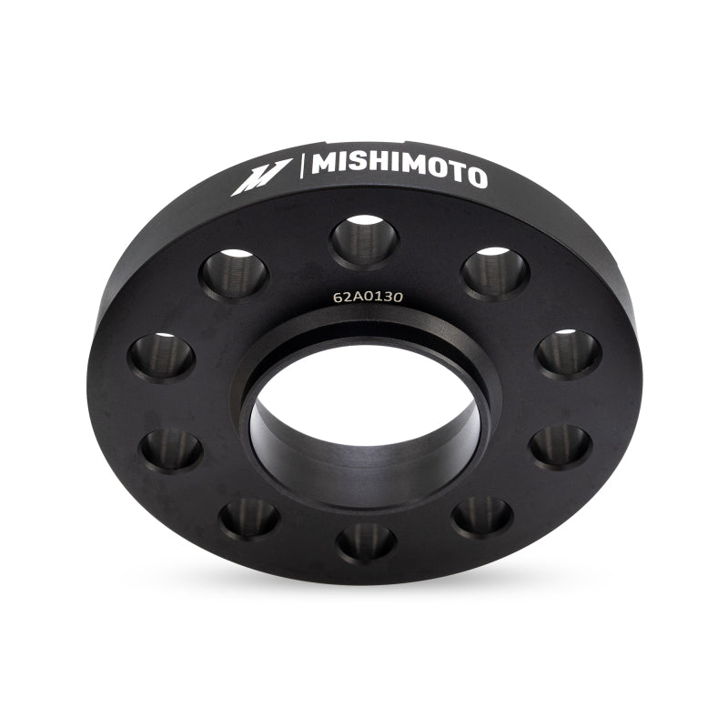 Mishimoto 15mm Wheel Spacers for 5x120 Bolt Pattern, 72.6mm Center Bore, M14 Threads – Black
