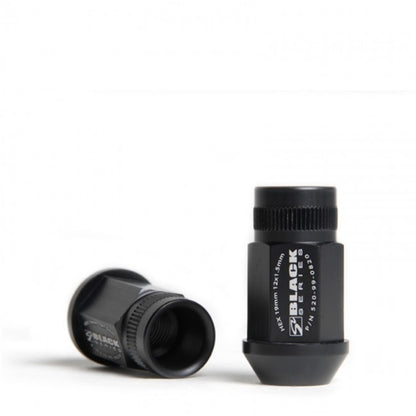 Skunk2 Racing 12 x 1.5 Forged Lug Nut Set (Black Series) for Honda, Acura, Mitsubishi, Scion, and Toyota