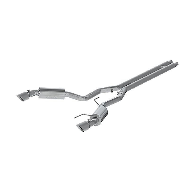 MBRP Armor Plus Series 15 Ford Mustang GT 5.0 3-inch Cat Back Dual Split Rear Exhaust System with 4.5-inch Tips