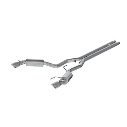 MBRP Armor Plus Series 15 Ford Mustang GT 5.0 3-inch Cat Back Dual Split Rear Exhaust System with 4.5-inch Tips