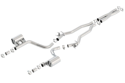 Borla ATAK Cat-Back Exhaust System for Dodge Challenger SRT Hellcat 6.2L V8 (2015-2023) with Valve Simulators