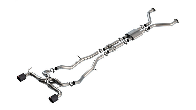 Borla 22-24 Nissan Z ATAK Cat Back Exhaust System with Carbon Fiber Tips - Part #140930CFBA