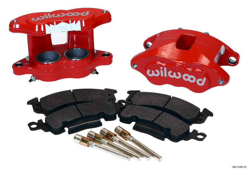 Wilwood D52 Front Caliper Kit - Red, 2-inch Piston for Chevrolet C10 (Part #140-11291-R)