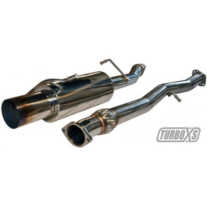 Turbo XS 02-07 Subaru WRX/STi Catback Exhaust with 4.5-Inch Blued Tip