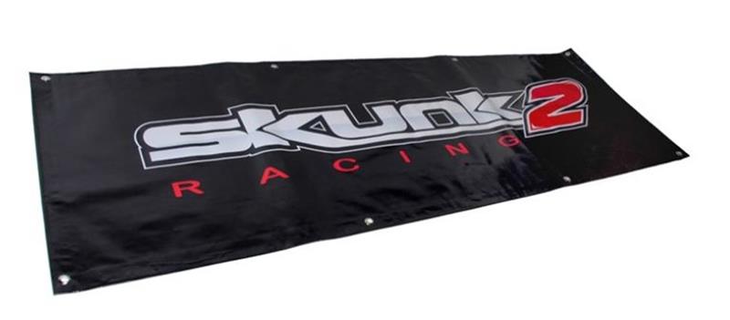 Skunk2 Racing 5 ft Vinyl Shop Banner – Classic Logo Design for Automotive Enthusiasts