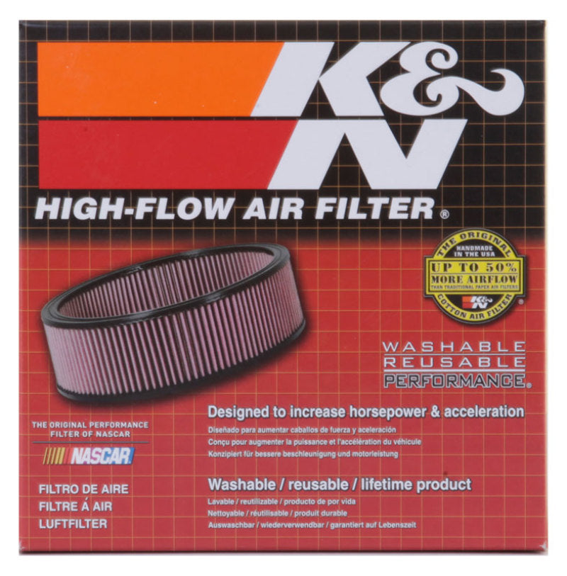 K&N Engineering Custom Round Air Filter Part E-3212 – 5-7/8 Inch OD x 4-7/8 Inch ID x 1.4/5 Inch Height