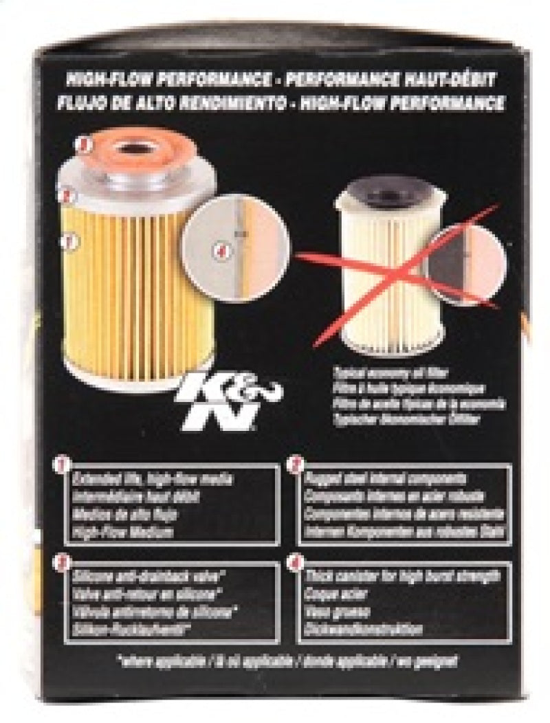 K&N Engineering HP-1003 Premium Oil Filter for Toyota RAV4, Scion tC, and Celica GT/GT-S
