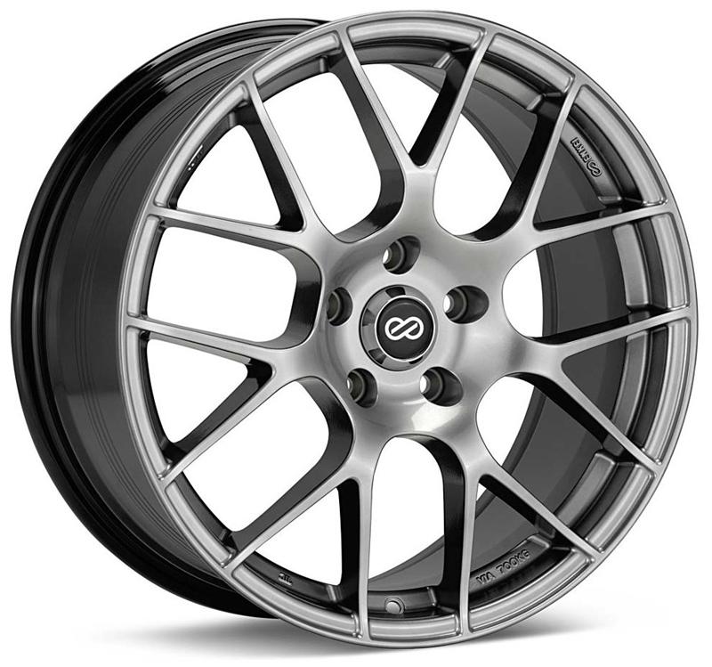 Enkei Raijin 18x8.5 Inch Hyper Silver Wheel with 5x100 Bolt Pattern and +45mm Offset