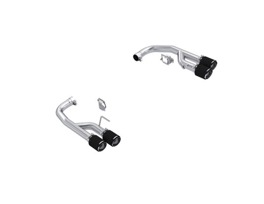 MBRP Armor Pro Series Axle-Back Exhaust System for Ford Mustang GT 5.0L with Quad Carbon Fiber Tips – T304 Stainless Steel, Street Performance