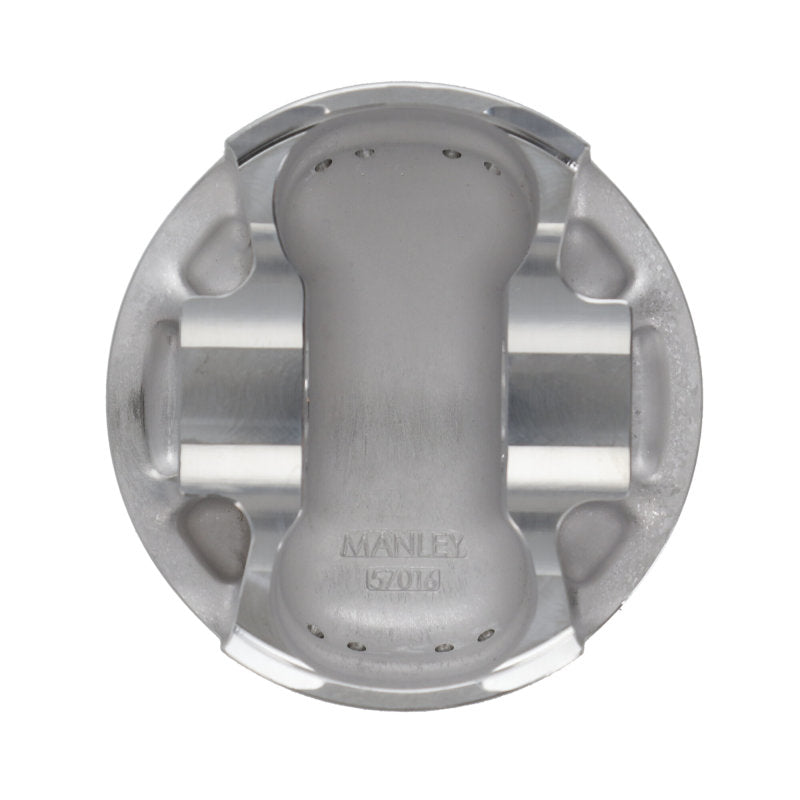Manley Performance Platinum Series Piston Set for Subaru WRX/STi EJ257 - 75mm Bore, 100mm Compression Distance, +.50mm Size, 8.5:1 Dish