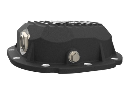 aFe 90-14 Ford F-150 Rear Differential Cover - Black w/ Machined Fins