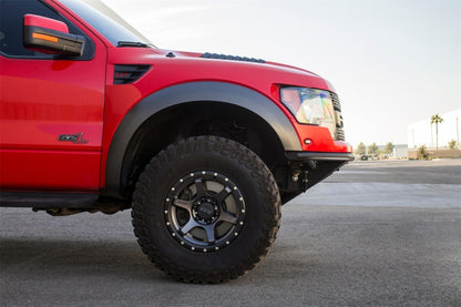 Addictive Desert Designs 10-14 Ford F-150 Raptor ADD PRO Front Bumper with Frame Cut Design in Hammer Black