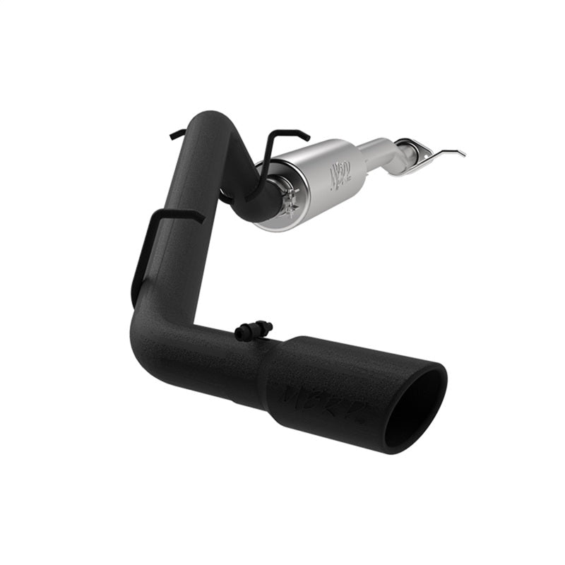 MBRP Armor BLK Series 17+ Chevrolet Colorado and GMC Canyon 3-inch Cat Back Exhaust System with Single Side Exit and 4-inch Black Coated Tip