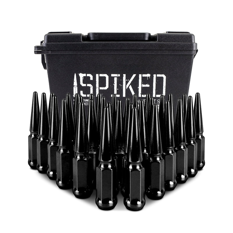 Mishimoto Steel Spiked Lug Nuts M14 x 1.5 – 32-Piece Set in Black