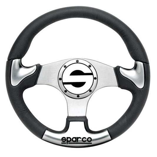 Sparco P 222 Silver Steering Wheel - Automotive Performance Upgrade