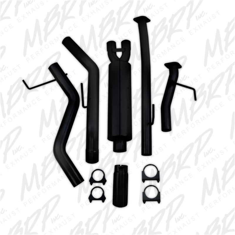 MBRP Armor BLK Series 3-inch Cat Back Exhaust System for Toyota Tundra 2009-2014 with Black Coated Finish