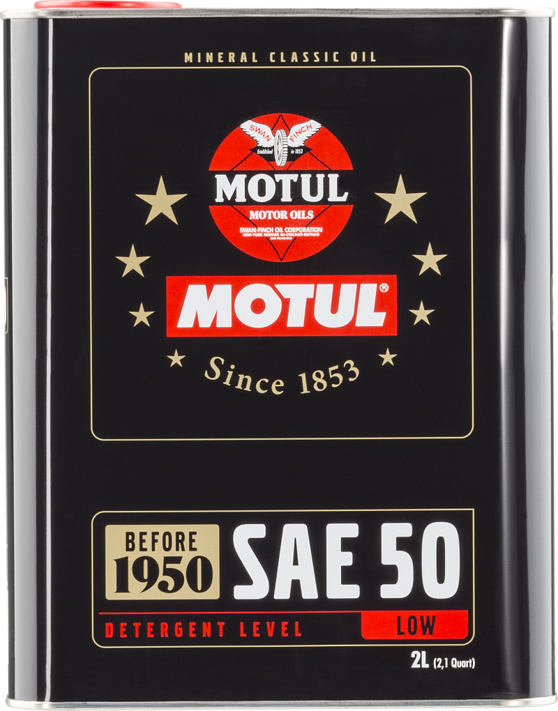 Motul Classic SAE 50 Oil - 2L for Vintage Engines and Gearboxes