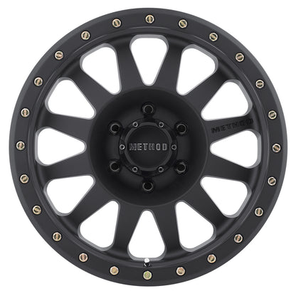 Method MR304 Double Standard 17x8.5 Black Wheel with 6x5.5 Bolt Pattern and 108mm Hub Bore