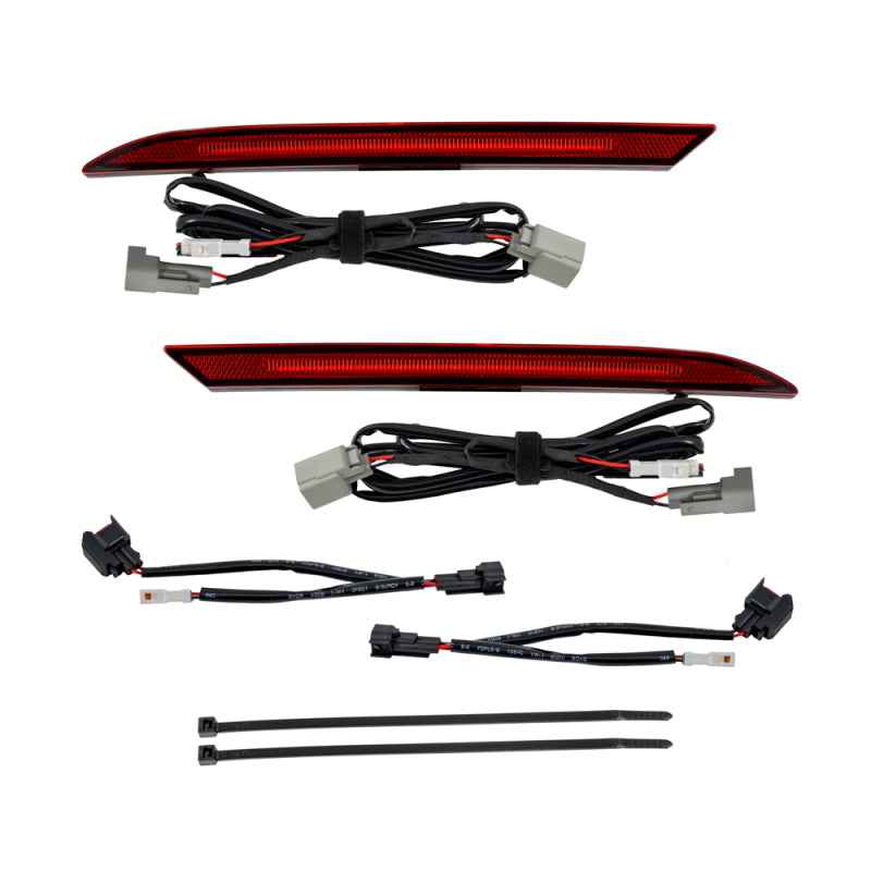 Form Lighting 2018+ Mustang LED Rear Reflector Red (Pair)