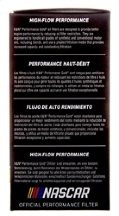 K&N Engineering HP-7038 Performance Oil Filter for 2019 Audi A3 2.0L