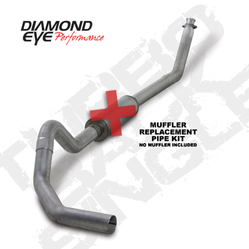 Diamond Eye Performance 4-inch Turbo Back Exhaust Kit for 1994-2002 Dodge Ram 2500/3500 with 5.9L Cummins Engine