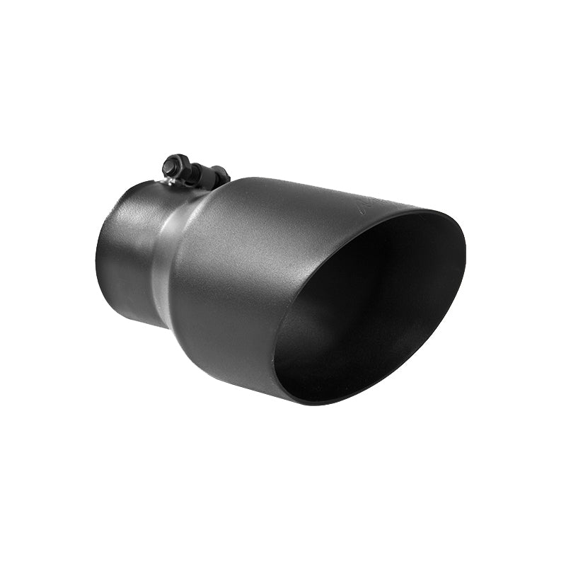 MBRP Universal Black Exhaust Tip 4.5 Inch Outlet, 3 Inch Inlet, Dual Wall Angled Design