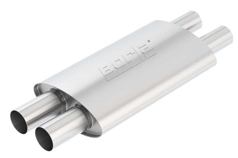 Borla 60561 Touring Muffler/Resonator for 2015-2017 Ford Mustang GT 5.0L - Dual Inlet and Outlet Performance Enhancement
