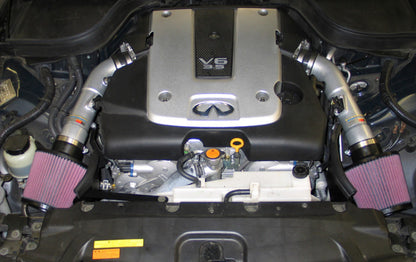 K&N Engineering 69-7082TS Dual Silver Typhoon Short Ram Intake for 2007-2008 Infiniti G35