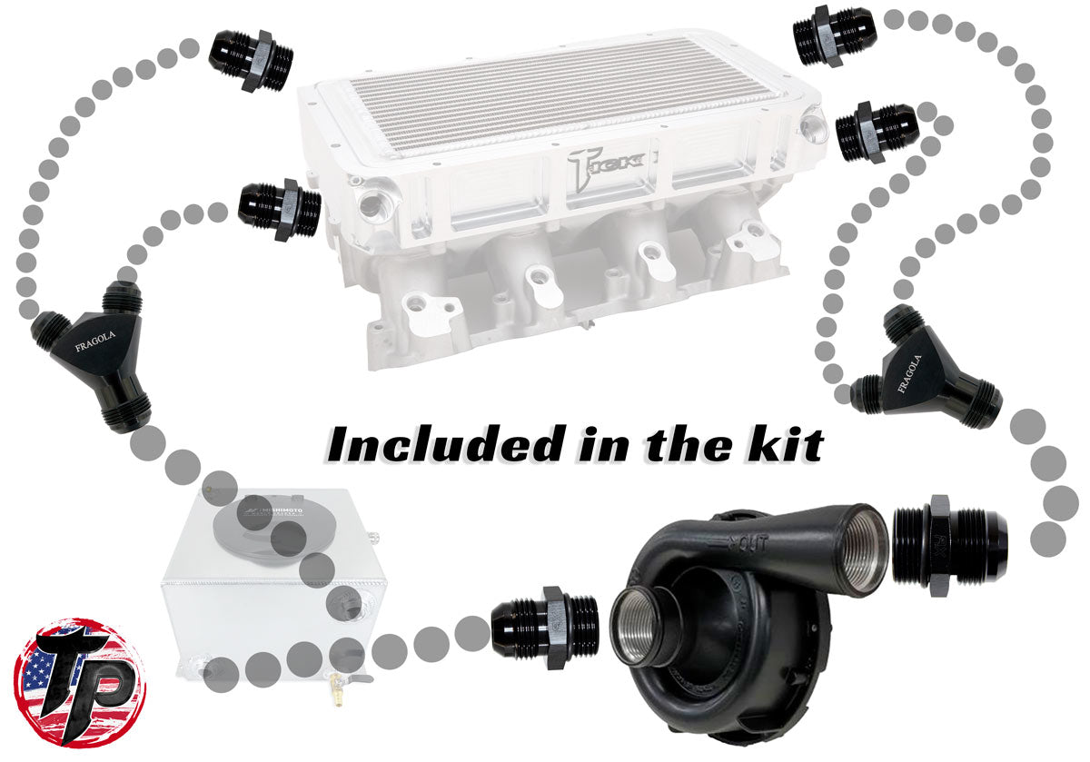 1,500hp Intercooler Dual Feed/Dual Exit Completion Kit - image 2