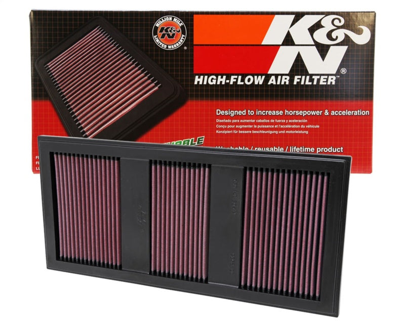 K&N Replacement Air Filter Part 33-2985 for Mercedes-Benz C300, C350, E300, and More