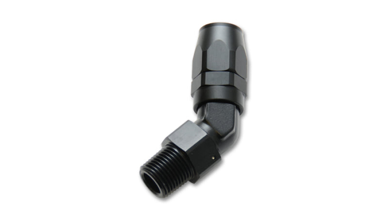 Vibrant Performance -8AN Male NPT 45-Degree Hose End Fitting - 1/2 NPT