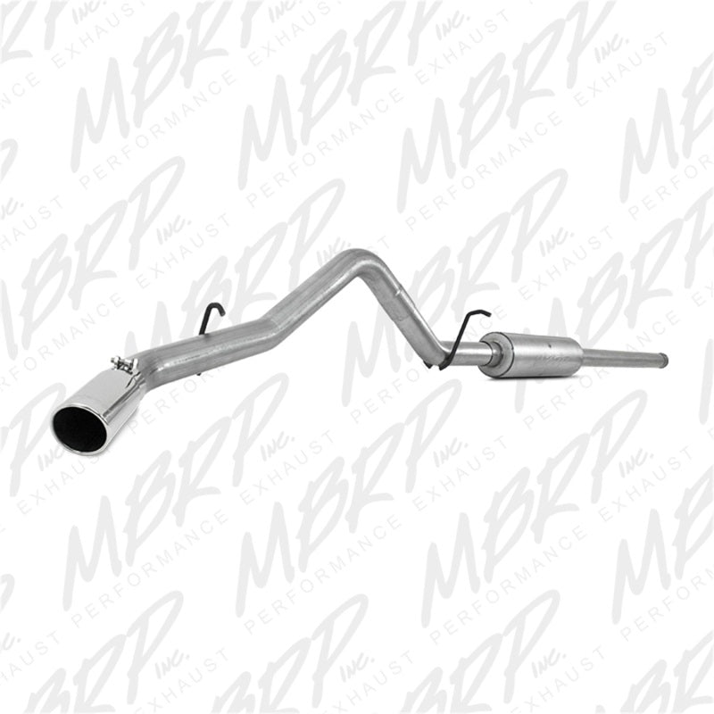 MBRP Armor Lite Series Cat Back Exhaust System for Chevy Silverado & GMC Sierra 1500 – 3 in. Single Side Exit with 4 in. Tip Part # S5080AL