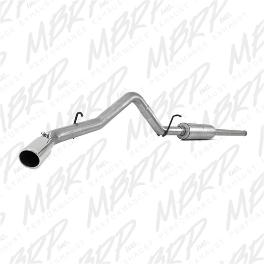 MBRP Armor Lite Series Cat Back Exhaust System for Chevy Silverado & GMC Sierra 1500 – 3 in. Single Side Exit with 4 in. Tip Part # S5080AL