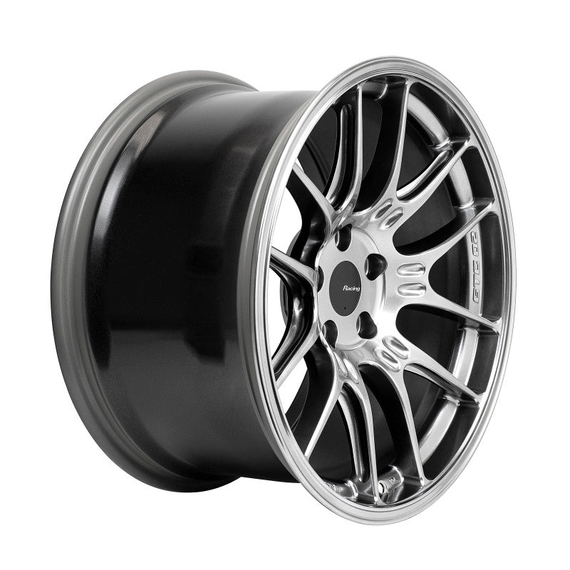 Enkei GTC02 18x10 Inch Hyper Silver Alloy Wheel with 5x112 Bolt Pattern and +32mm Offset