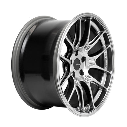 Enkei GTC02 18x10 Inch Hyper Silver Alloy Wheel with 5x112 Bolt Pattern and +32mm Offset