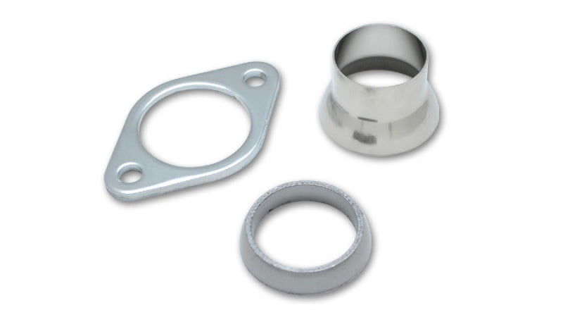 Vibrant J-Spec Header Installation Kit with Flange and Gasket for 2.5 Inch Outlet