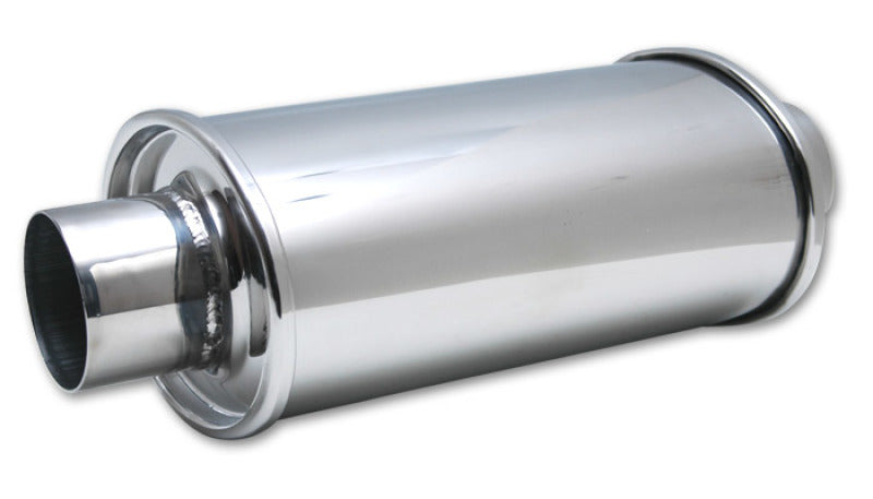 Vibrant Ultra Quiet Resonator 3-inch Inlet and Outlet - Stainless Steel Exhaust Sound Dampener