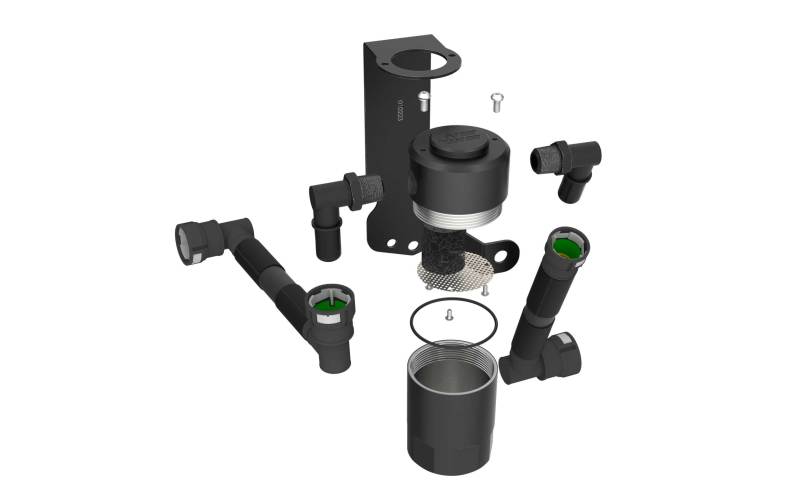 K&N Engineering 81-0803 Air Oil Separator for Dodge Challenger and Charger 6.2L V8 (2015-2023)