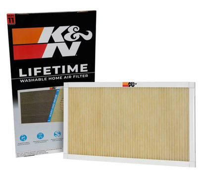 K&N HVAC Filter 18 x 30 x 1 - Reusable Pleated Synthetic Air Filter with MERV 11 Rating