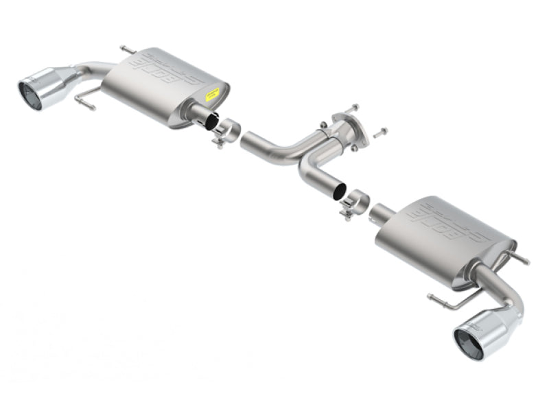 Borla S-Type Axle-Back Exhaust System for 2014-2018 Mazda 3 2.0L & 2.5L - Single Split Rear Exit