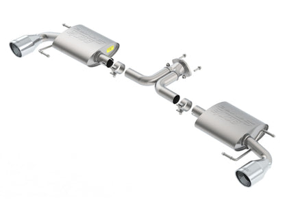Borla S-Type Axle-Back Exhaust System for 2014-2018 Mazda 3 2.0L & 2.5L - Single Split Rear Exit