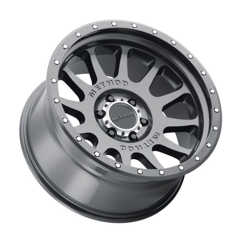 Method MR605 NV 20x10-Inch Alloy Wheel with -24mm Offset and Titanium Finish